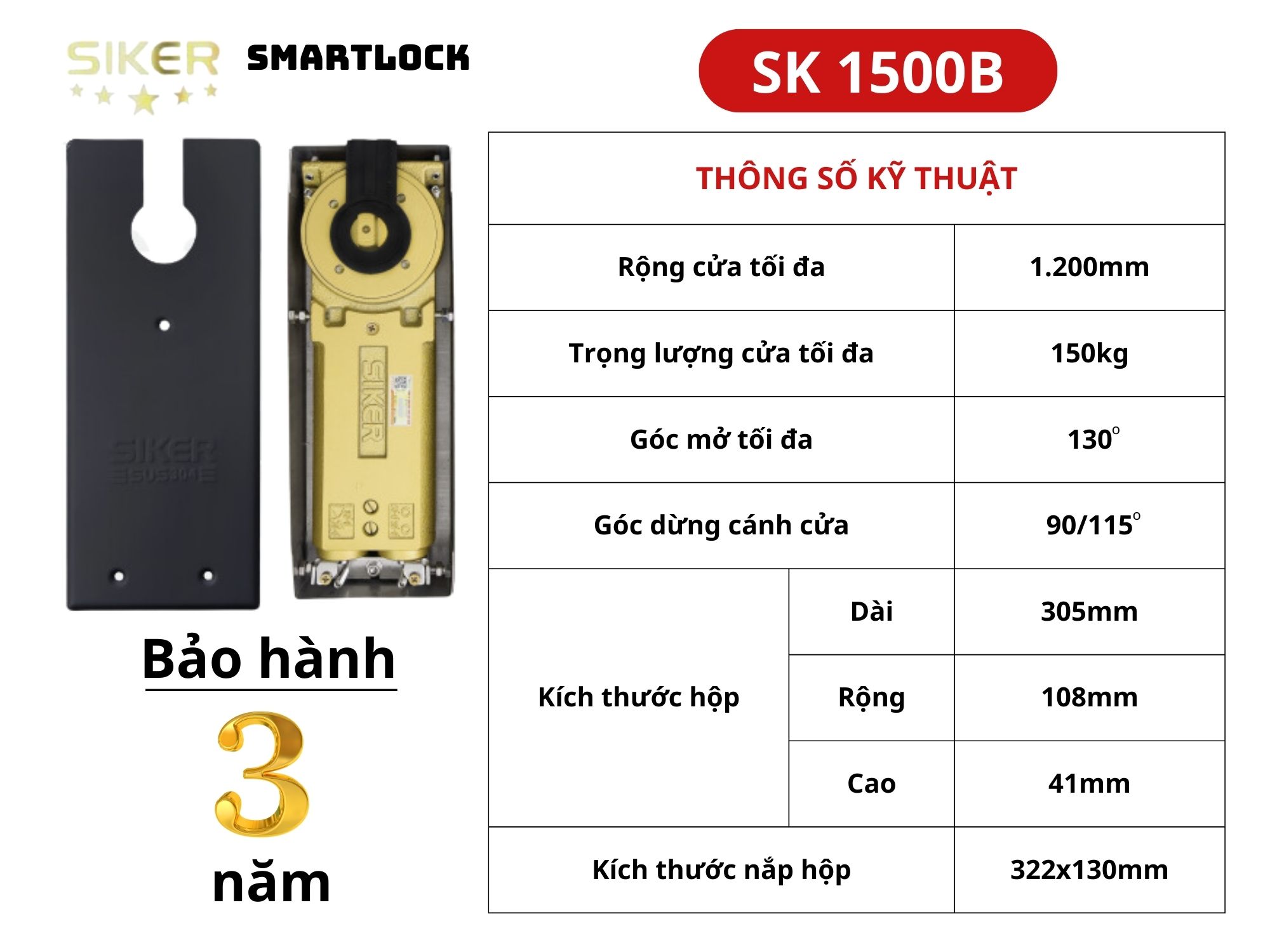 BẢN LỀ SÀN _ SK 1500B