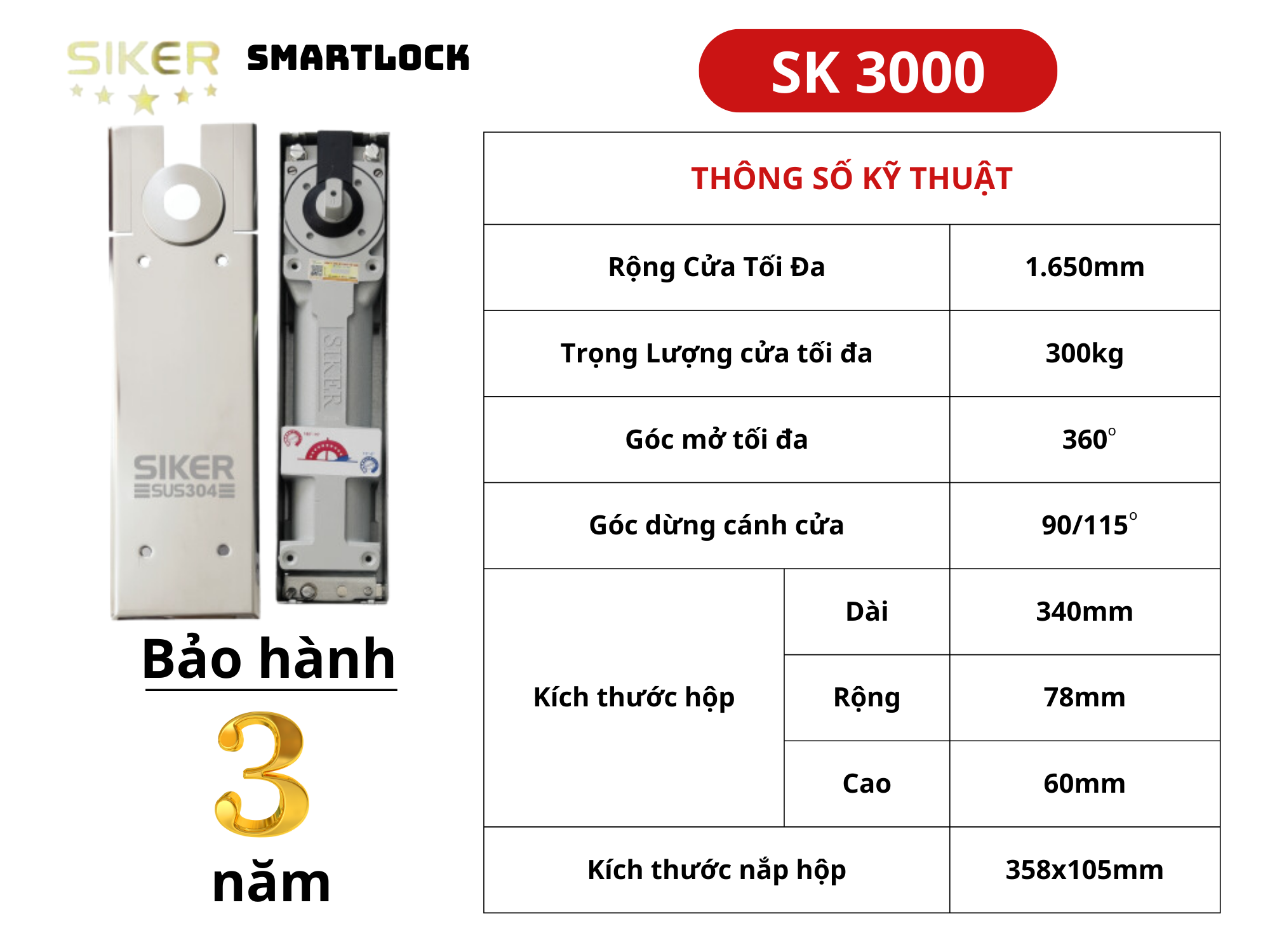 BẢN LỀ SÀN _ SK 3000