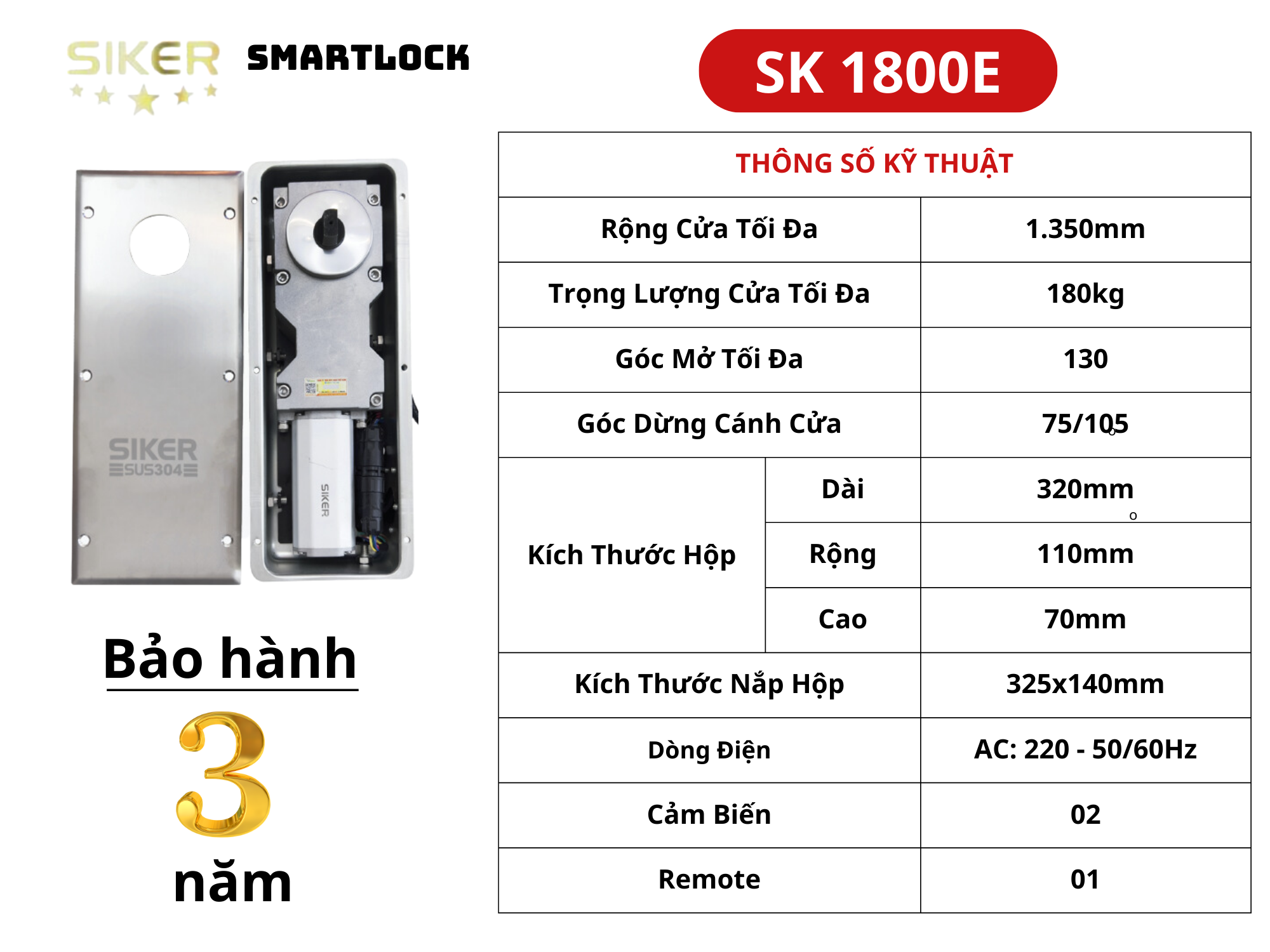 BẢN LỀ SÀN _ SK 1800E