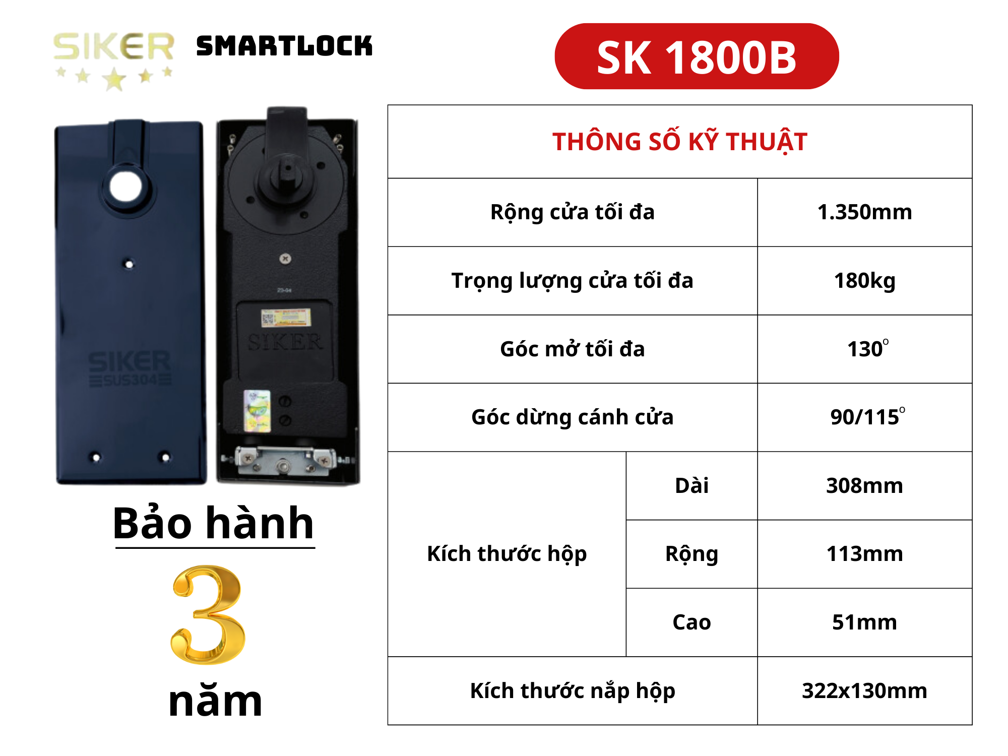 BẢN LỀ SÀN _ SK 1800B