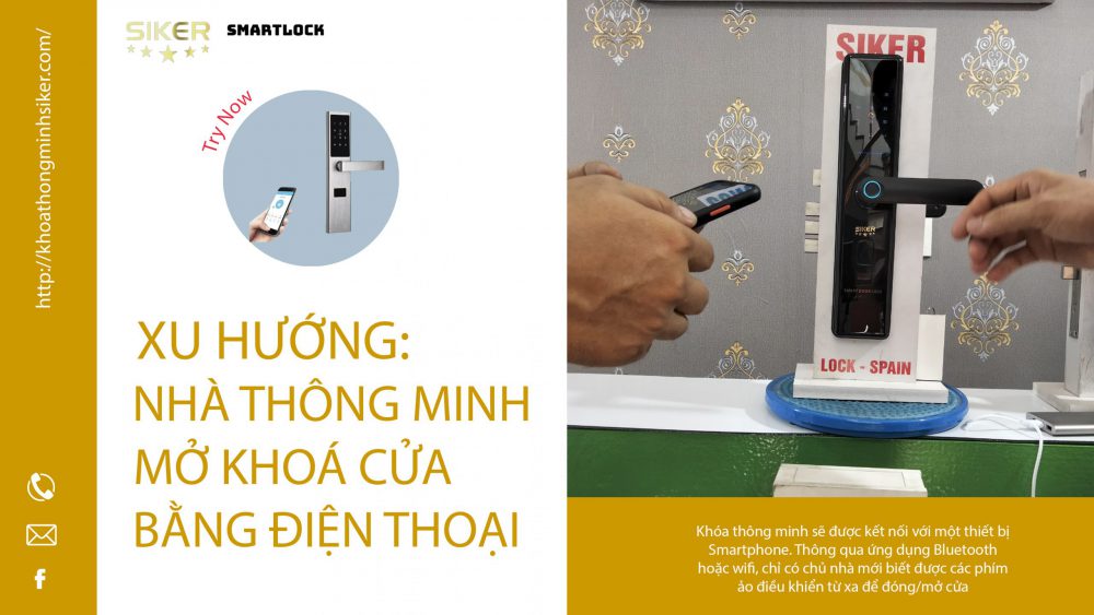 XU HƯỚNG: NHÀ THÔNG MINH MỞ KHOÁ CỬA BẰNG ĐIỆN THOẠI